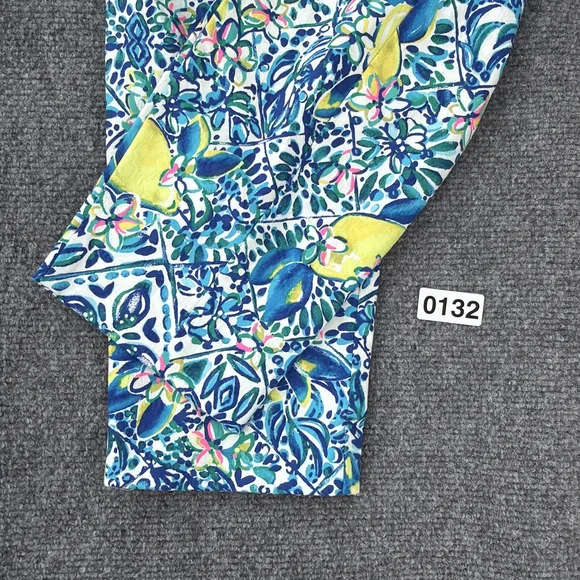 Lilly Pulitzer Pants Womens 8 Kelly Skinny Ankle Zest for Life Lemon Resort - Picture 9 of 12